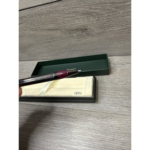 #312-6 BRAND NEW VINTAGE (1996) CROSS METROPOLIS PLUM/BLACK BALLPOINT PEN USA - Picture 8 of 9